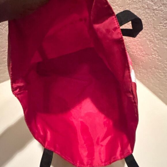 Clinique x Kate Spade Hello Gorgeous Tote Bag Pink Red Colorblock Stripe - Picture 5 of 8